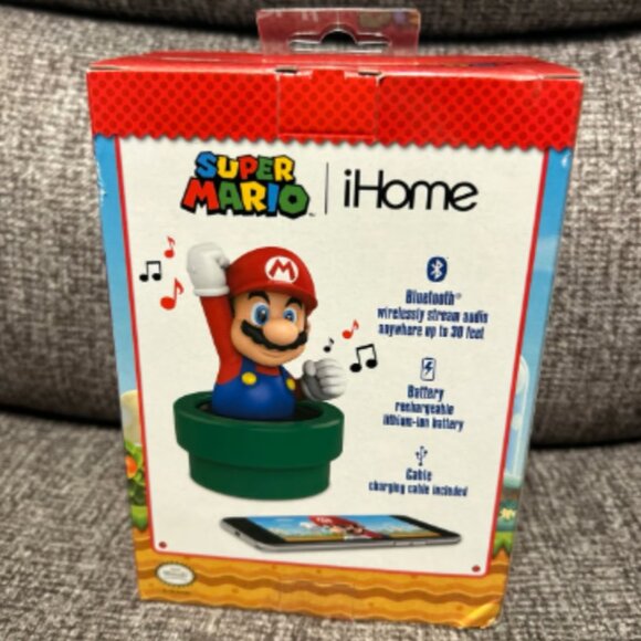 Brand New Super Mario iHome Bluetooth Speaker New in Box Factory Sealed - Picture 2 of 2